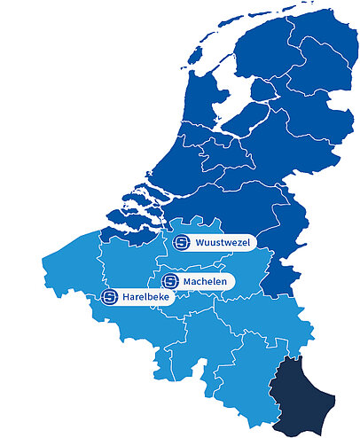 Eine Grafik von Benelux